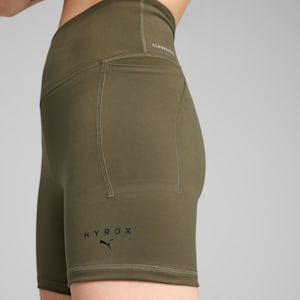 PUMA x HYROX CLOUDSPUN Women's Training 3" Short Tights, Loden Green, extralarge-IND